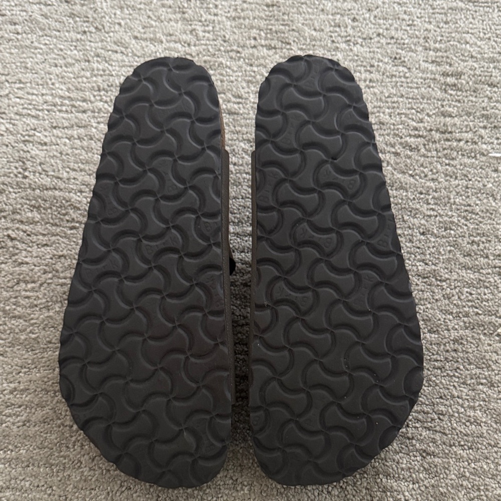 Birkenstock Dark Brown Triple Strap Sandals - Picture 2 of 5
